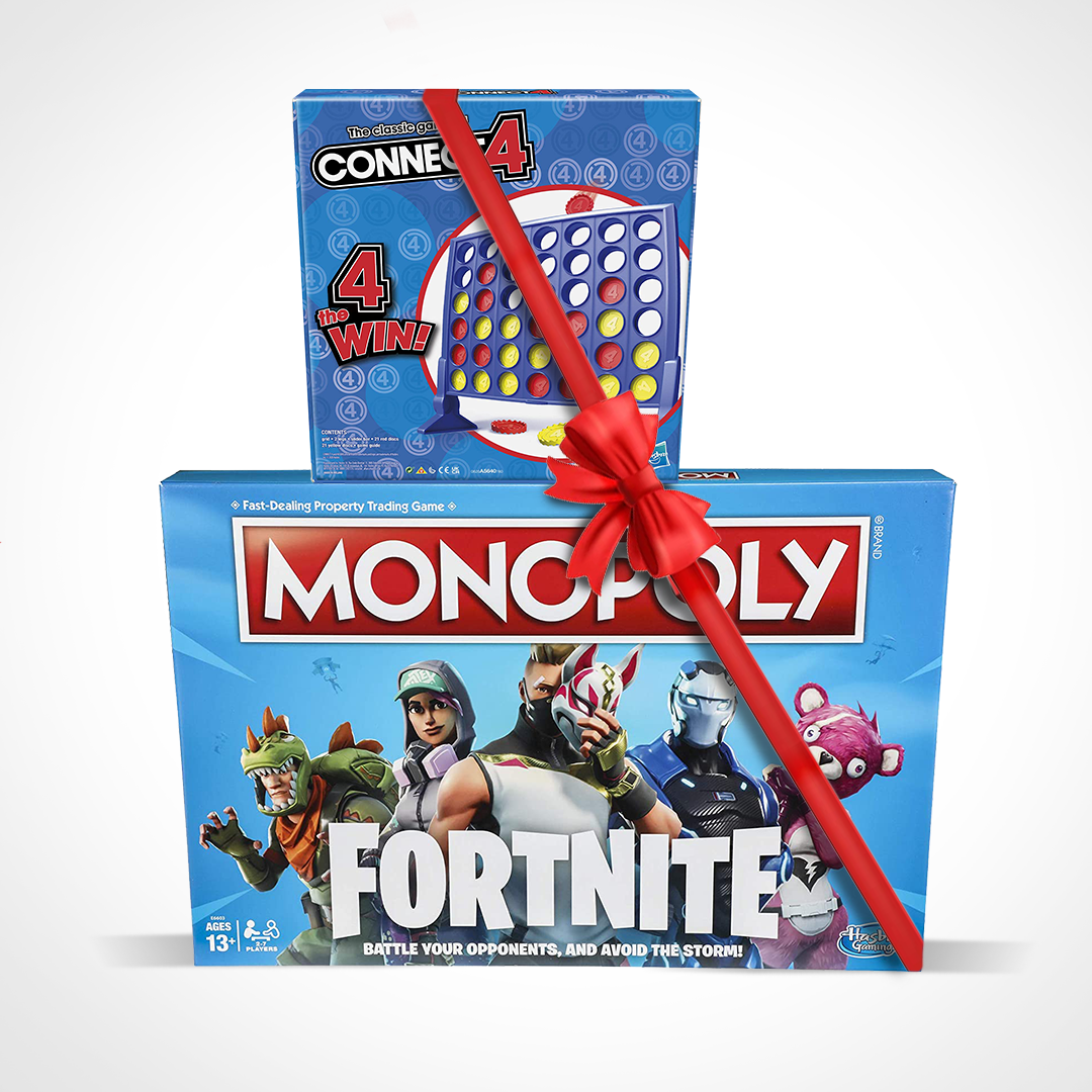 Buy Promo 2 in 1 Bundle Connect 4 Grid and Monopoly Fortnite | Yallatoys.com