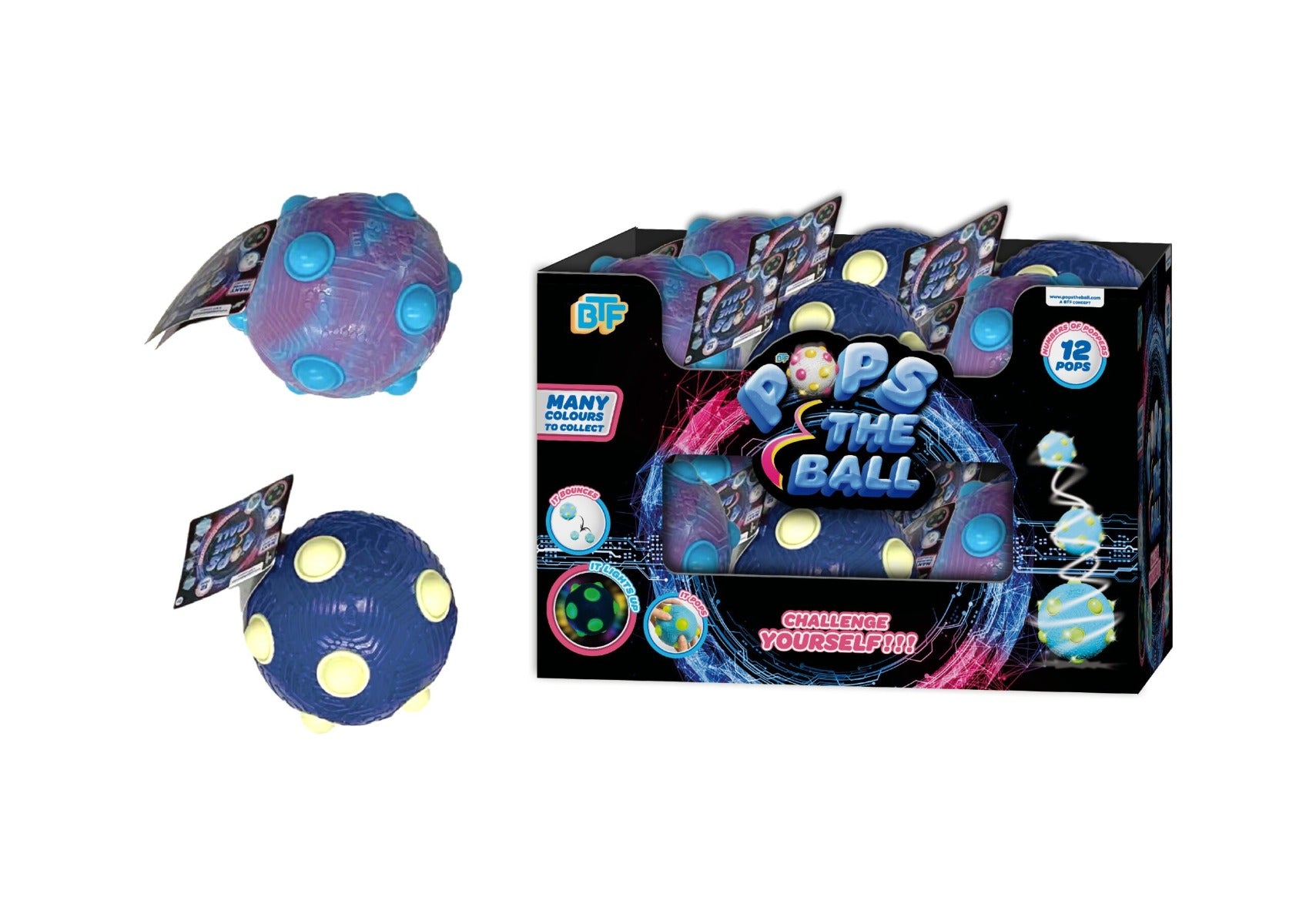 Buy Pops The Ball Standard 10cm Size (Sold Separately Subject to Availability) | Yallatoys.com