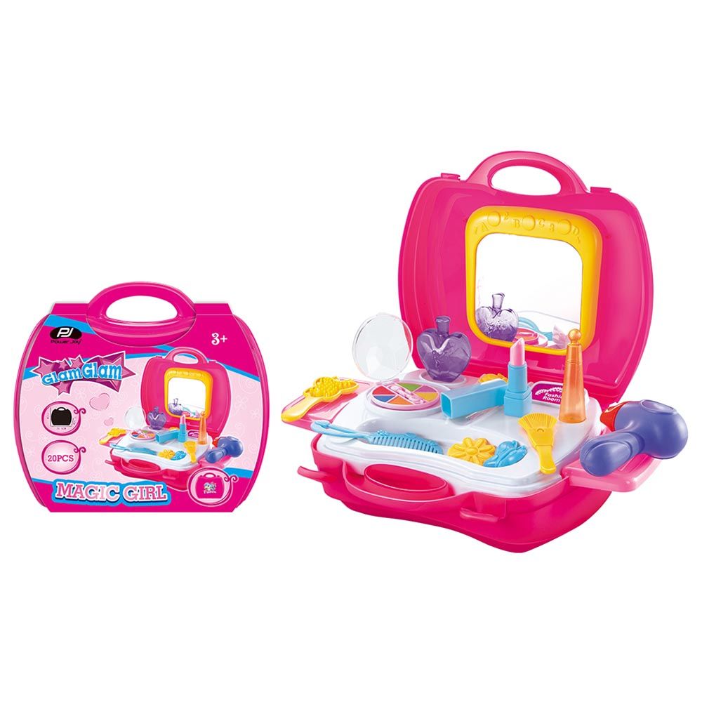 Buy Power Joy Glamglam Magic Girl Beauty Case Pink | Yallatoys.com