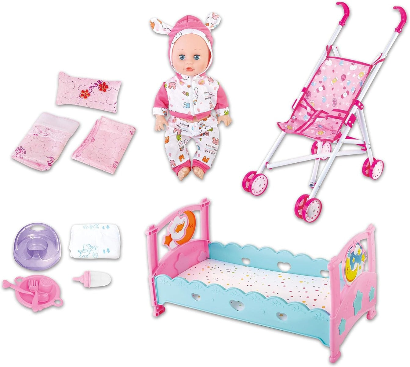 Buy Power Joy Baby Cayla Doll Mega Pack Deluxe With 12 Sounds | Yallatoys.com