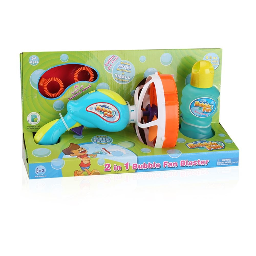 Buy Power Joy Bubble Jumbo Gun 2 in 1 With 8oz Bubble Solution | Yallatoys.com