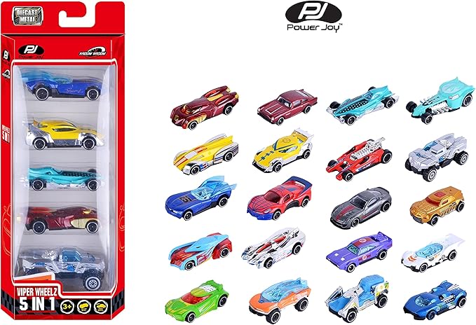 Buy PJ Power Joy Vroom Vroom Diecast 1:64 Viper Wheelz 5 In 1 (Sold Separately Subjected to Availability) | Yallatoys.com