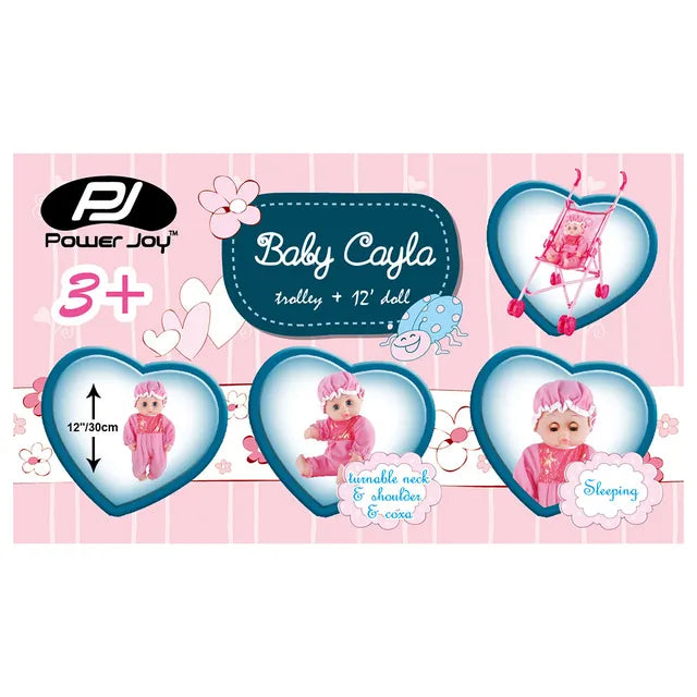Buy Power Joy Cayla Trolley Doll 12inch Pink | Yallatoys.com