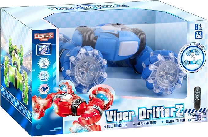 Buy Power Joy Demoz RC Viper Drifterz 1/12 2.4G 4WD with Light and Music Gyro (Sold Separately Subjected to Availability) | Yallatoys.com