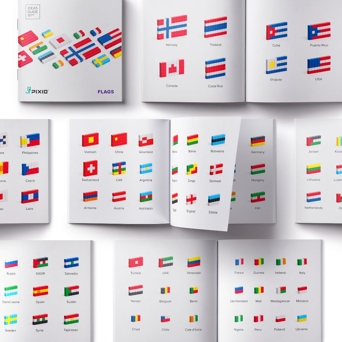 Buy Pixio Flags 111 Magnetic Blocks | Yallatoys.com
