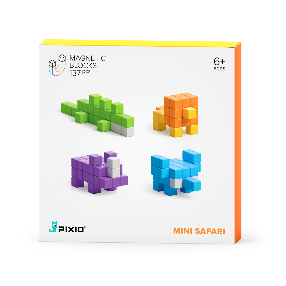 Buy Pixio Mini Safari 137 Magnetic Blocks | Yallatoys.com