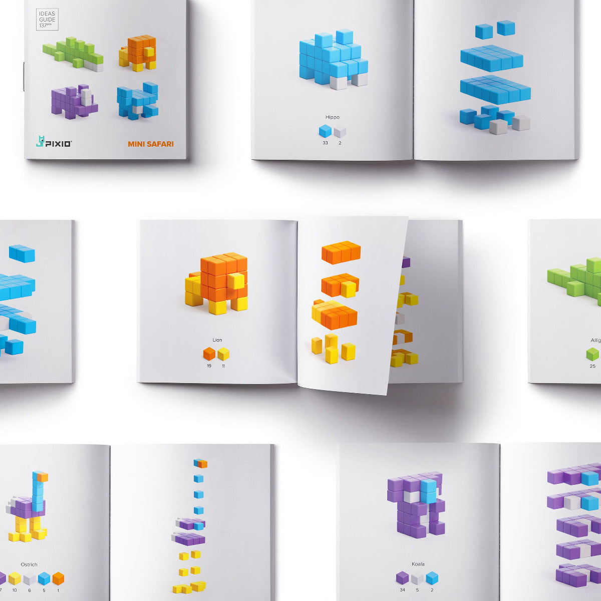 Buy Pixio Mini Safari 137 Magnetic Blocks | Yallatoys.com