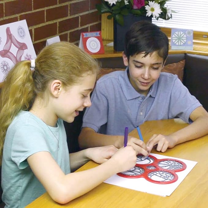 Buy Play Monster Spirograph Cyclex Set Art Kit Rotating Stencil Wheel | Yallatoys.com