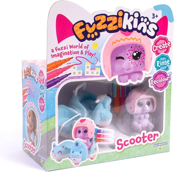 Buy Play Monster Fuzzikins Scooter and Sidecar Playset | Yallatoys.com