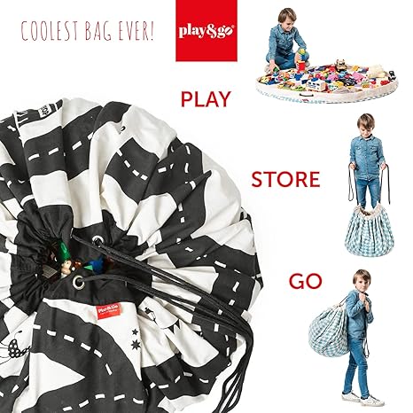 Play&go Prints Playmat and Storage Bag Road Map Play&go Yallatoys