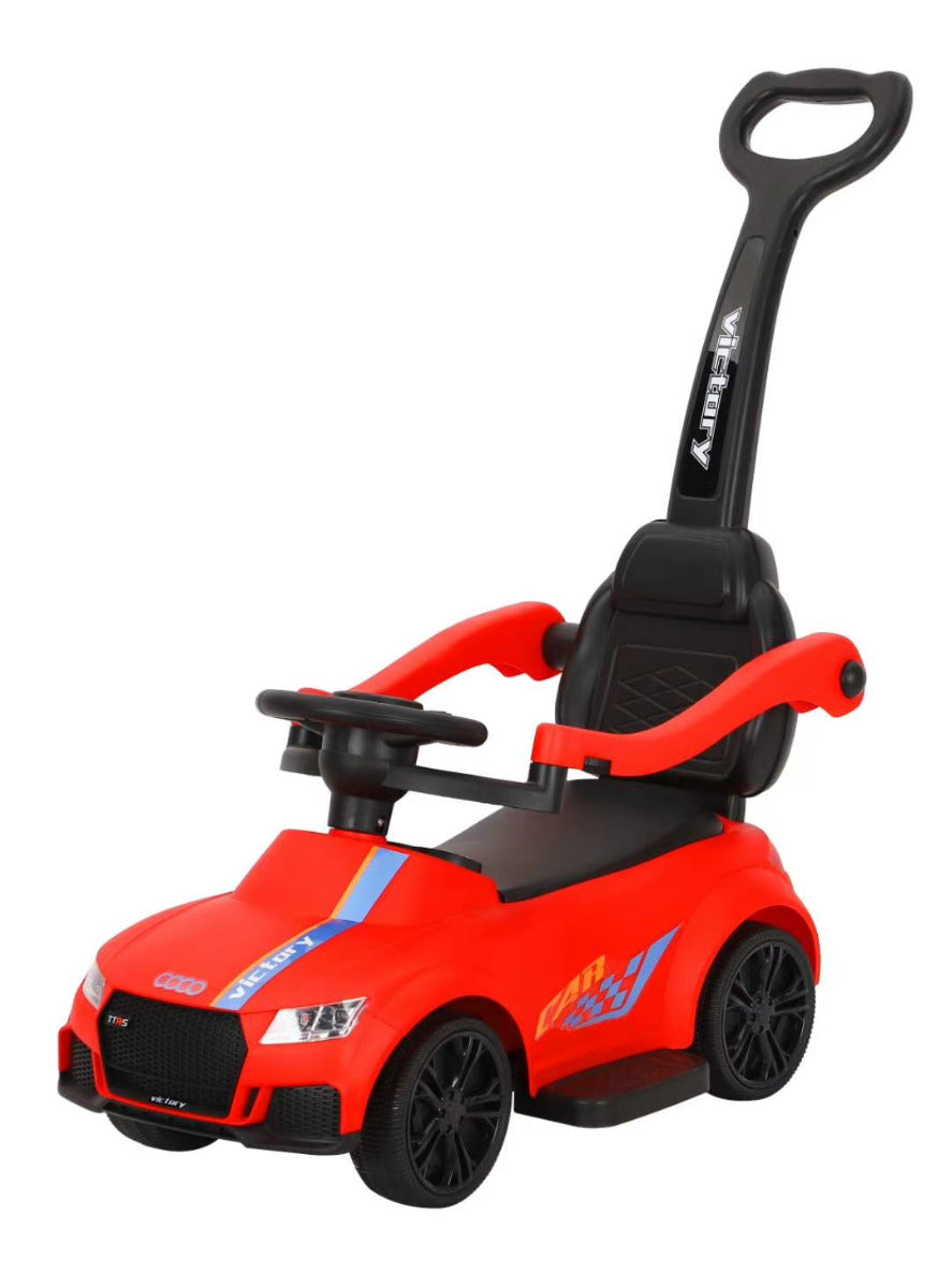 Buy Ride & Roll Pushing Car With Light And Music Red | Yallatoys.com