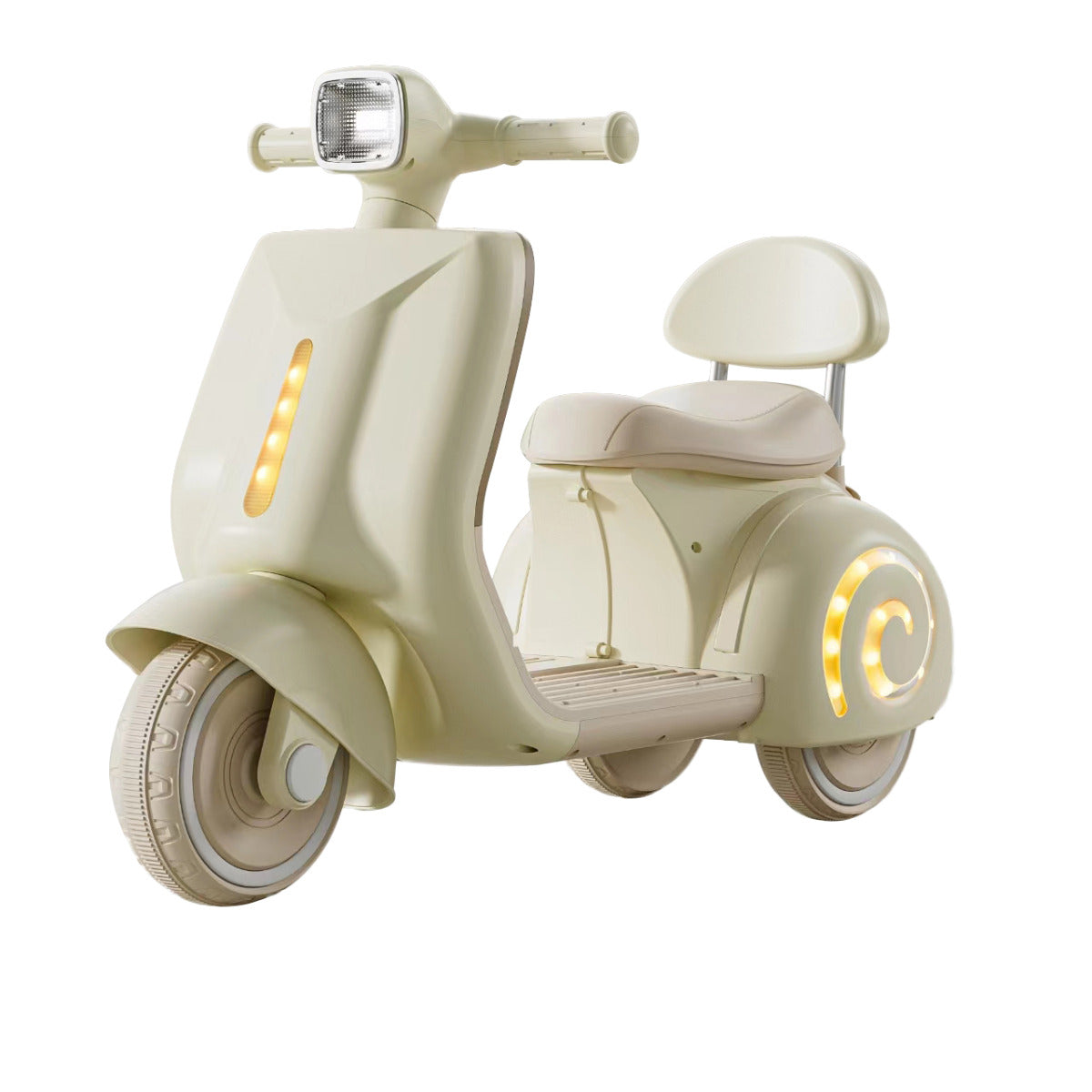 Buy Ride & Roll Kids Electric Motorbike With Music Beige | Yallatoys.com