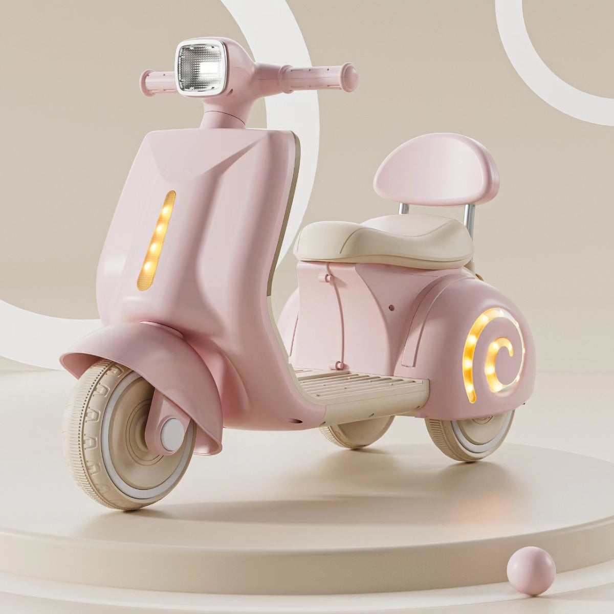 Buy Ride & Roll Kids Electric Motorbike With Music Pink | Yallatoys.com