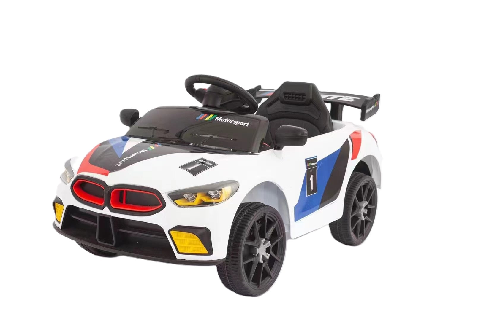 Buy Ride & Roll Bmw Design Electric Ride On Car White | Yallatoys.com