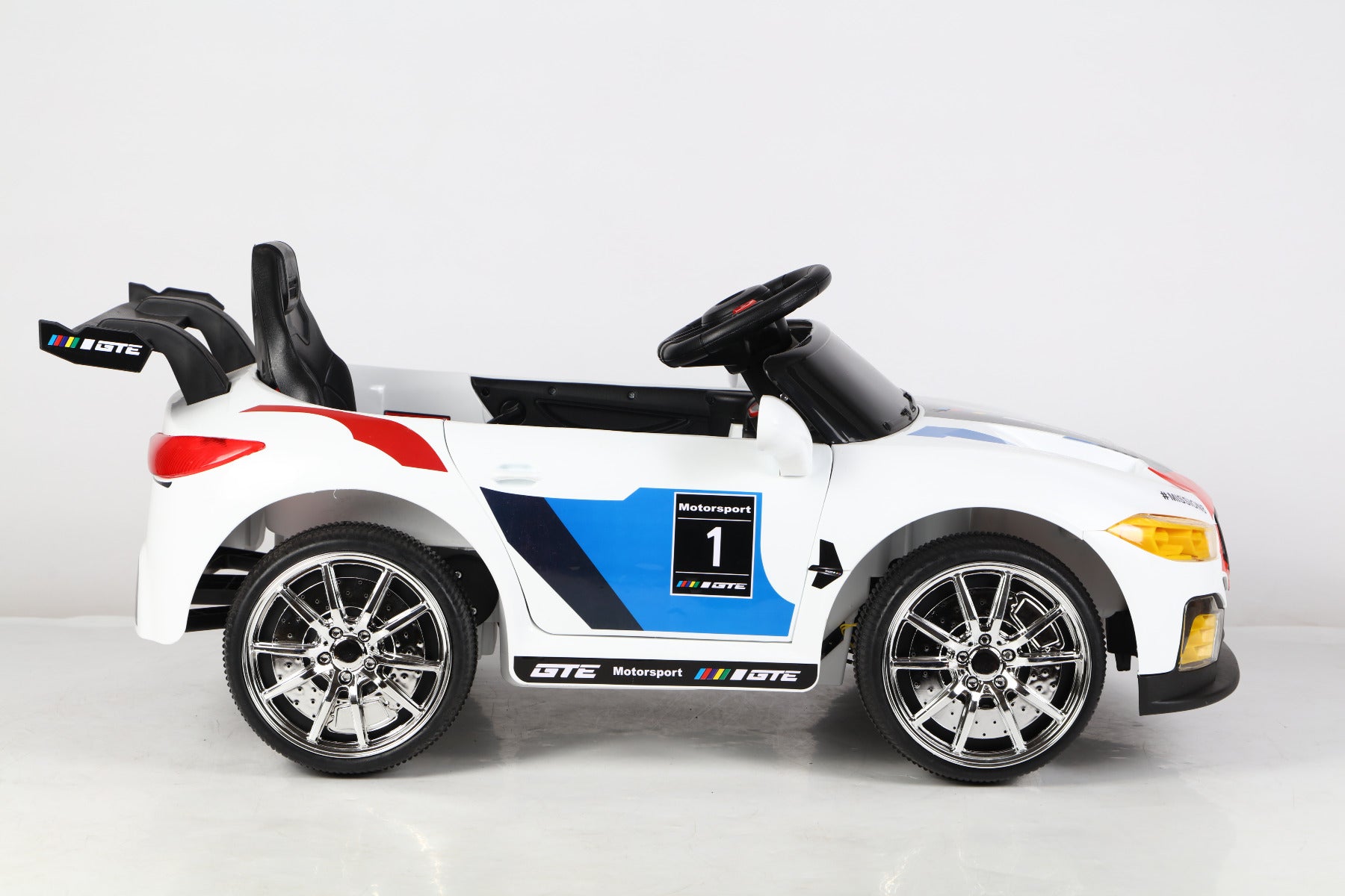 Buy Ride & Roll Bmw Design Electric Ride On Car White | Yallatoys.com