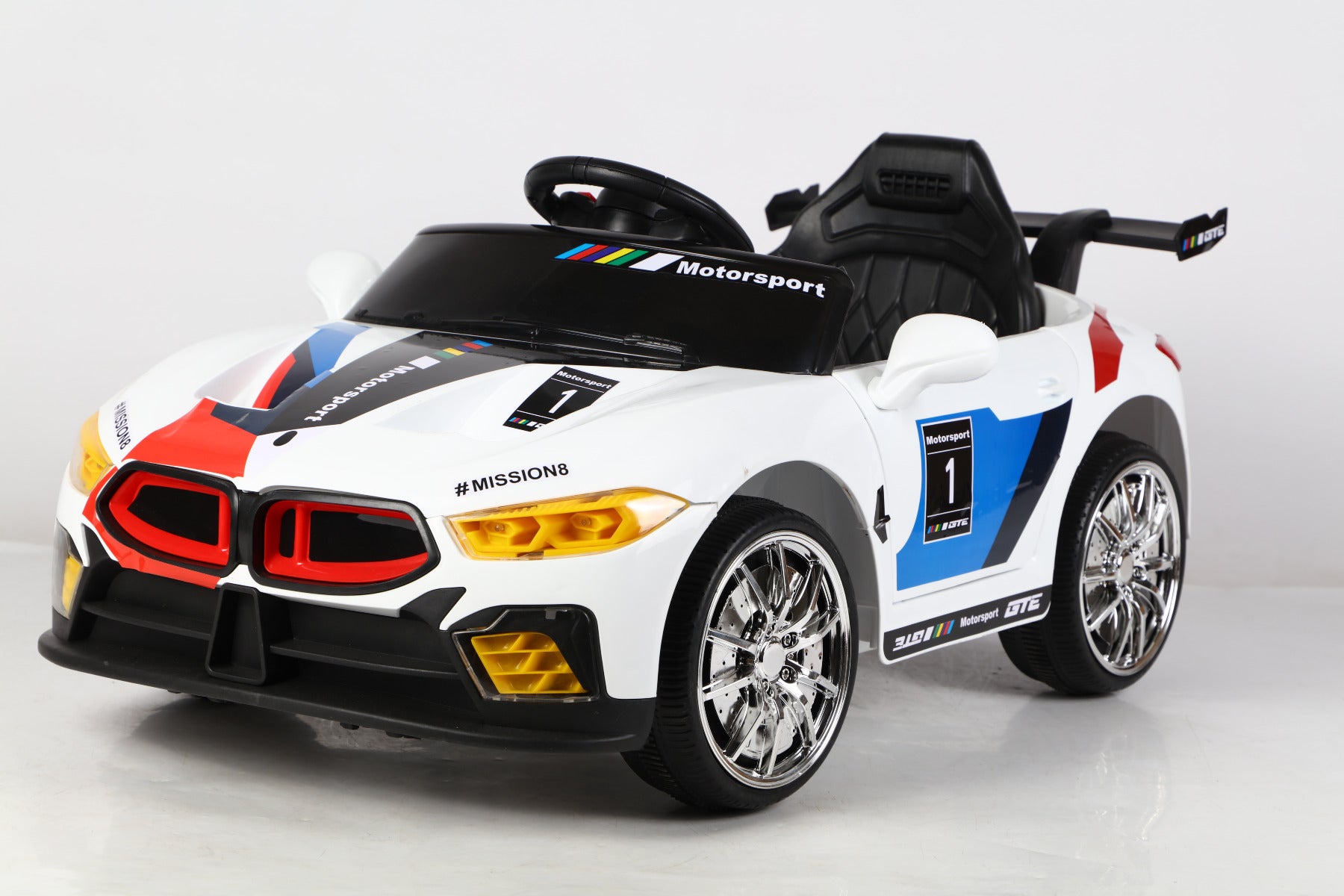 Buy Ride & Roll Bmw Design Electric Ride On Car White | Yallatoys.com