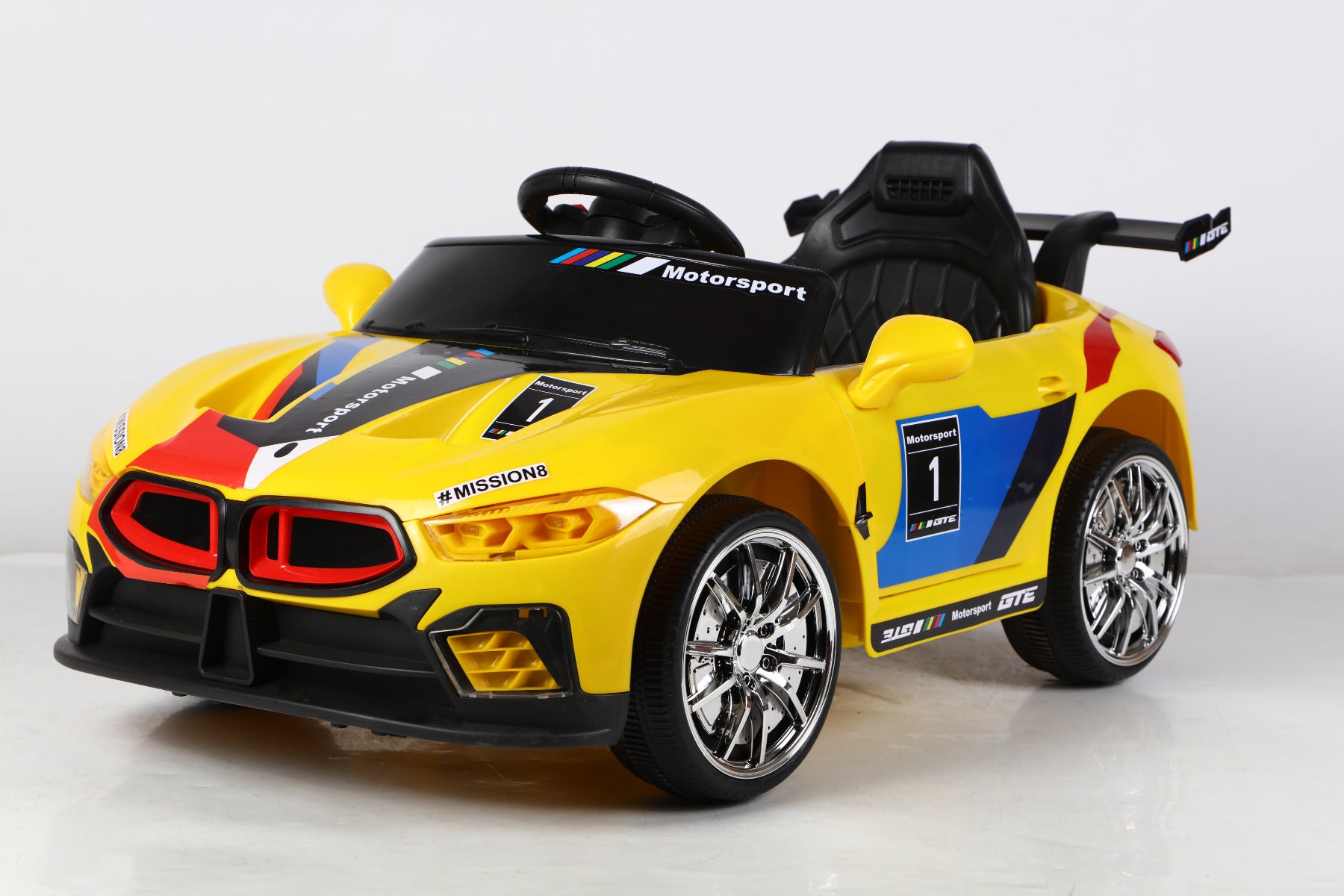 Buy Ride & Roll Bmw Design Electric Ride On Car Yellow | Yallatoys.com