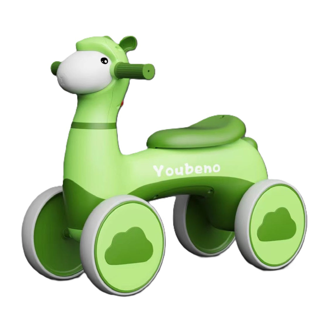 Buy Ride & Roll Smart Balance Bike With Light And Sound Green | Yallatoys.com