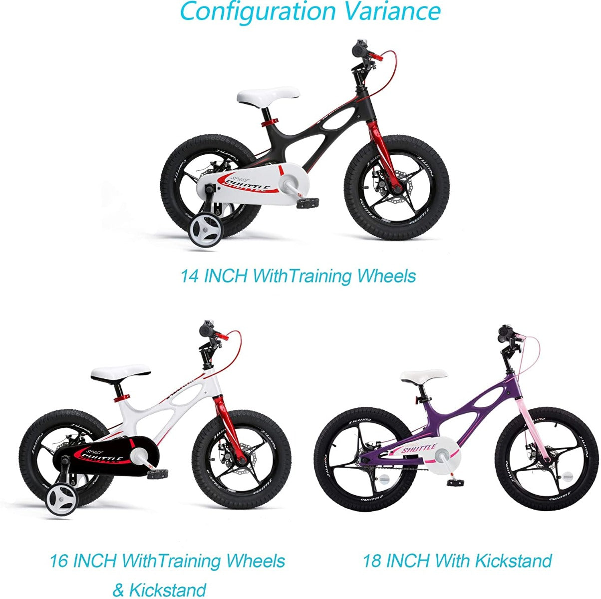 Buy Royal Baby Space Shuttle 14Inch Bicycle Black | Yallatoys.com
