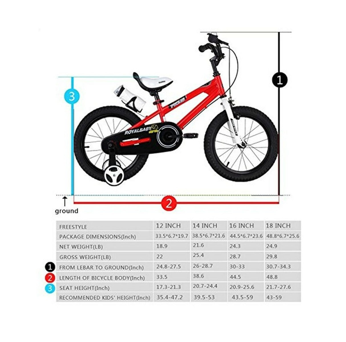 Buy Royal Baby Freestyle 16inch Bicycle Red | Yallatoys.com