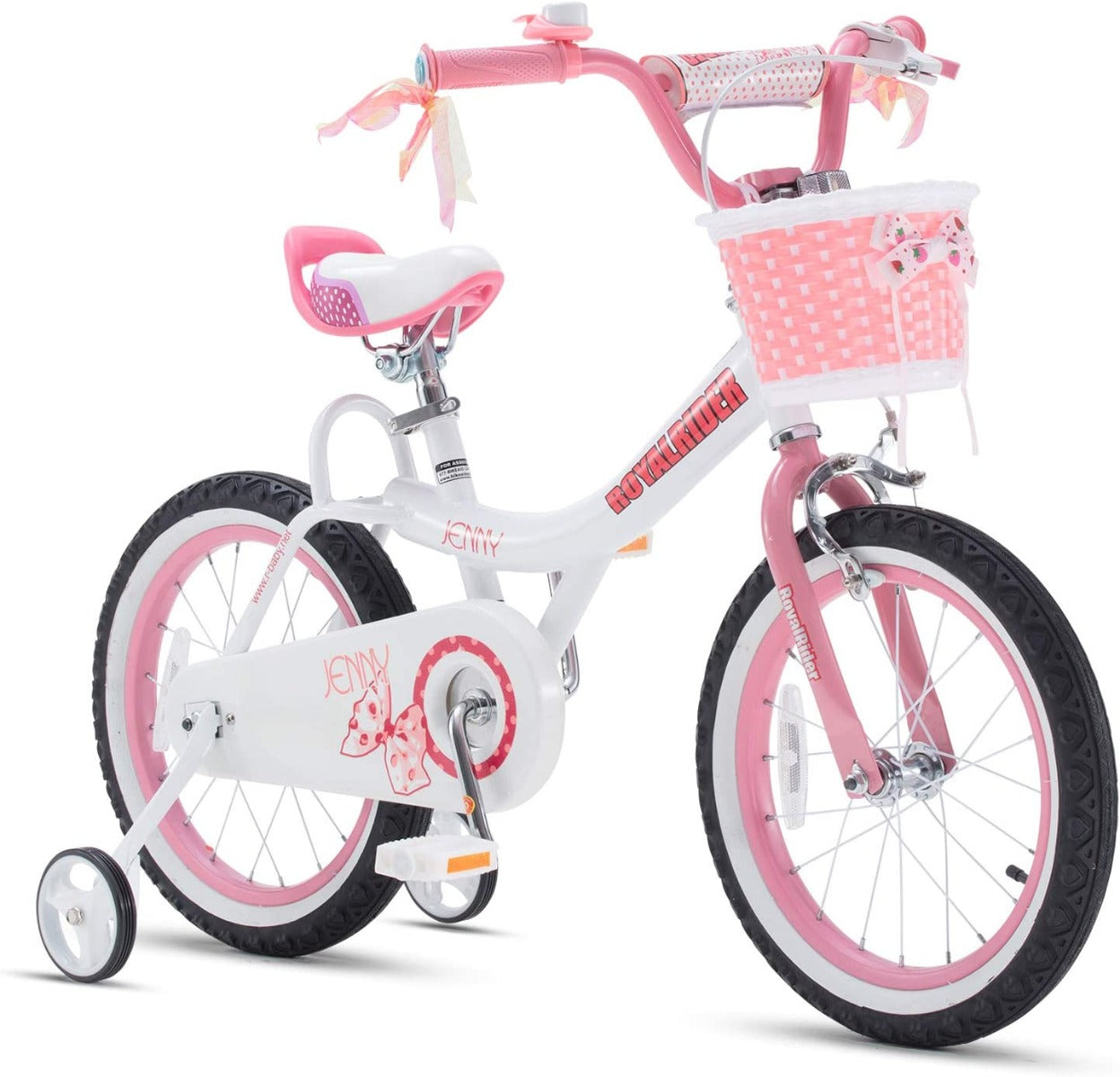Buy Royal Baby Jenny 16inch Pink White Bicycle | Yallatoys.com