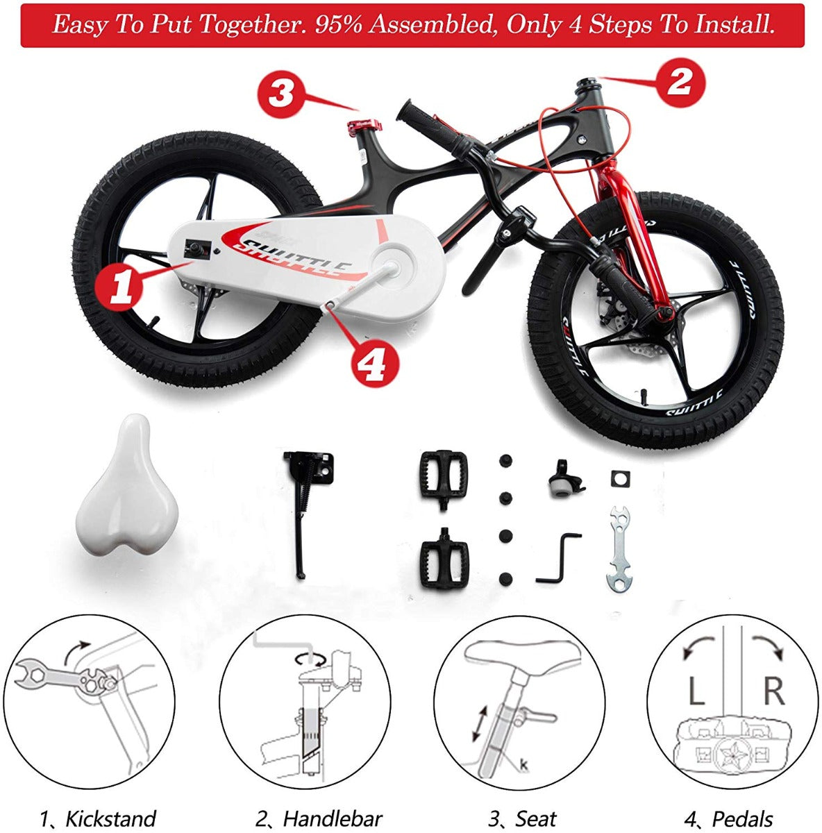 Buy Royalbaby Space Shuttle 18Inch Bicycle Black | Yallatoys.com