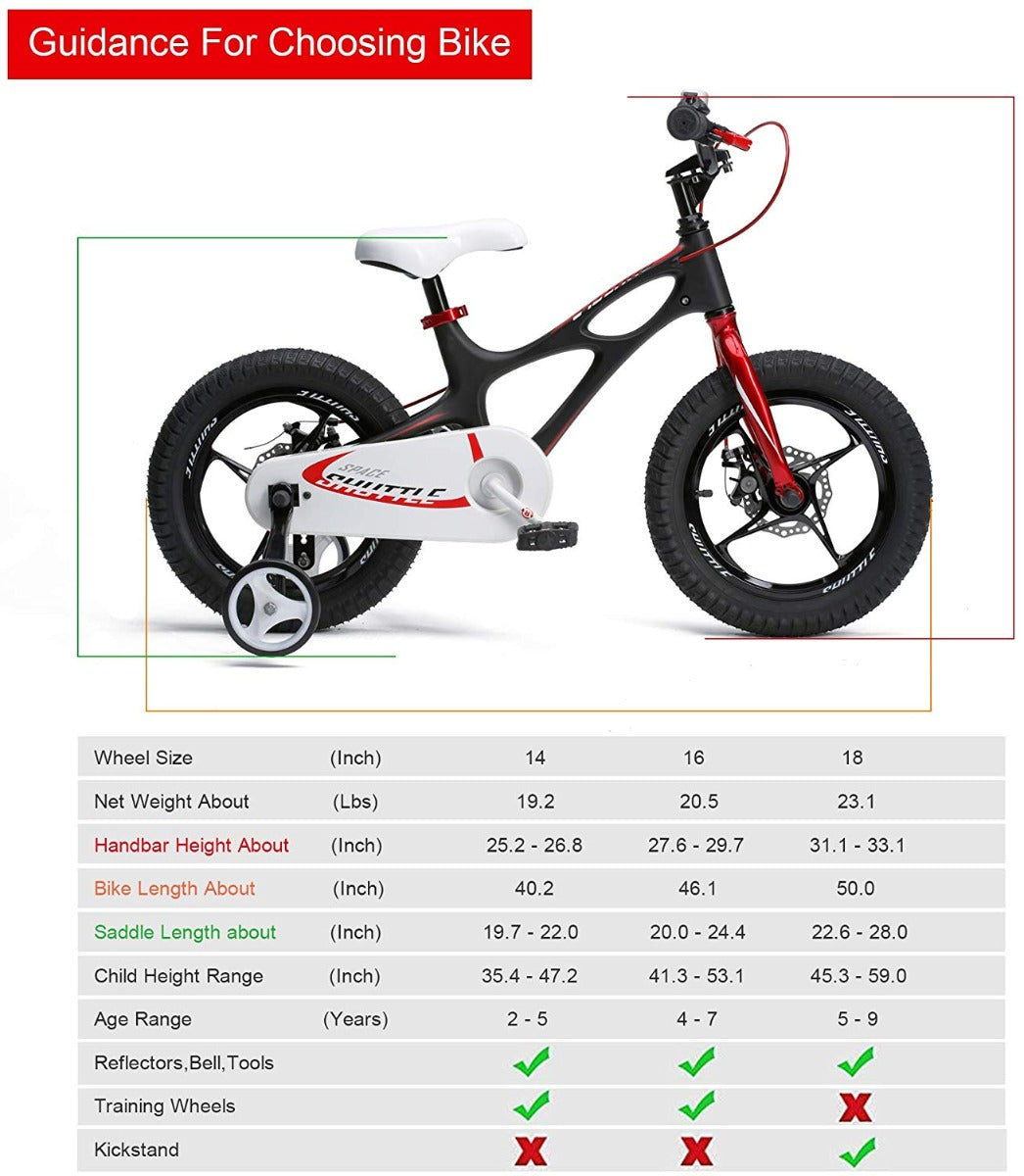 Buy Royalbaby Space Shuttle 18Inch Bicycle Black | Yallatoys.com