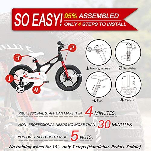 Buy Royalbaby Space Shuttle 18Inch Bicycle Black | Yallatoys.com