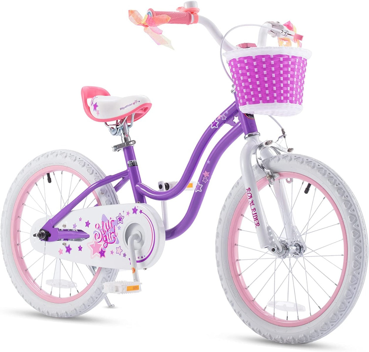 Buy Royal Baby Star Girl 18inch Purple Bicycle | Yallatoys.com