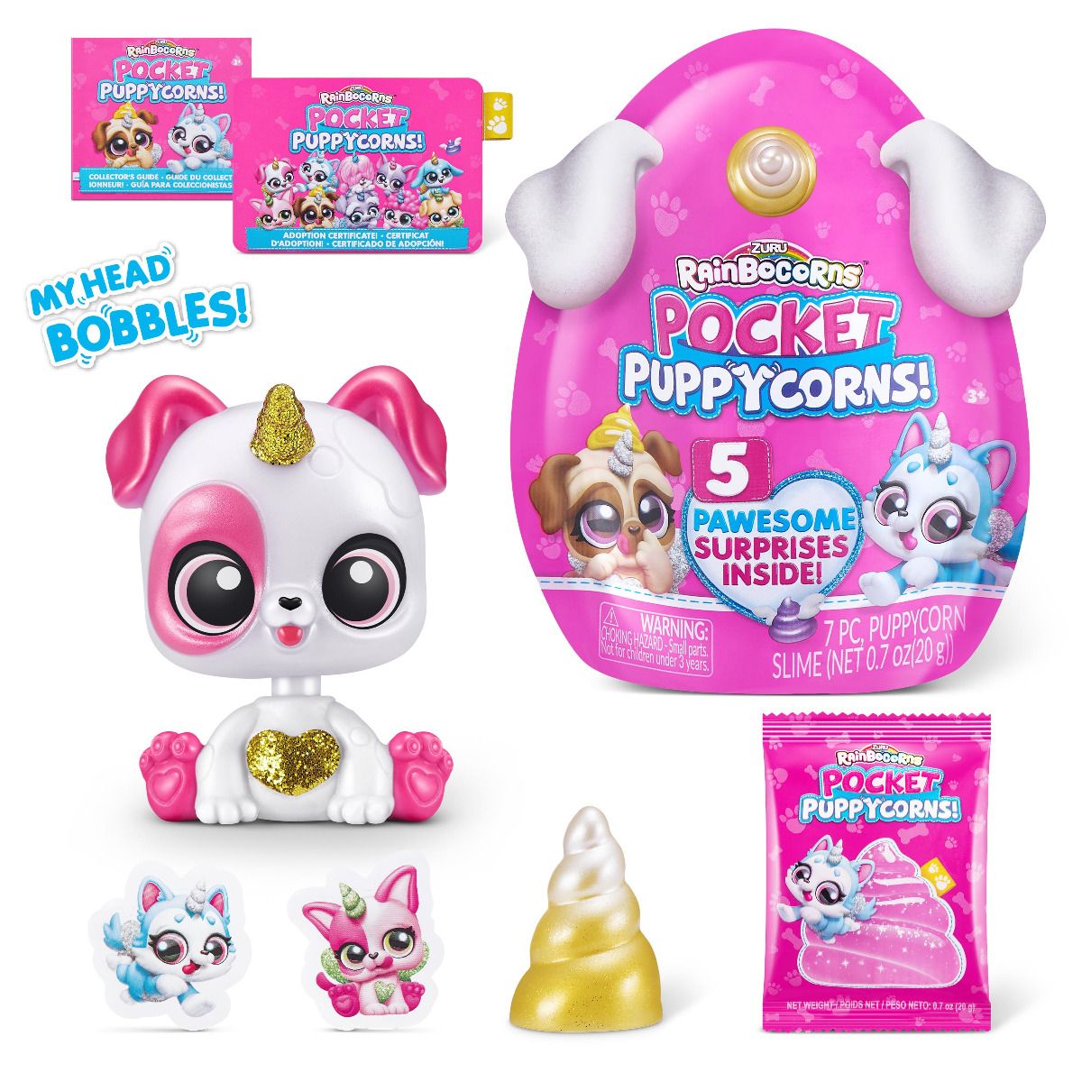 Buy Rainbocorns Pocket Puppycorn Surprise Series 1 Bobble Head Small Collectible (Sold Separately Subject to Availability) | Yallatoys.com