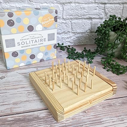 Buy Robert Frederick Wooden Mini Solitaire Game | Yallatoys.com