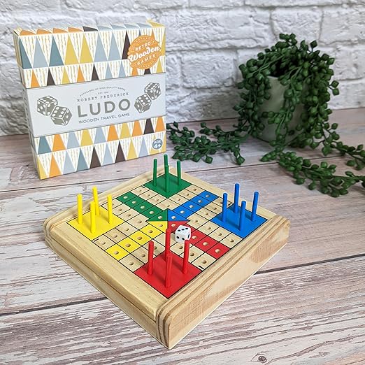 Buy Robert Frederick Wooden Mini Ludo Game | Yallatoys.com