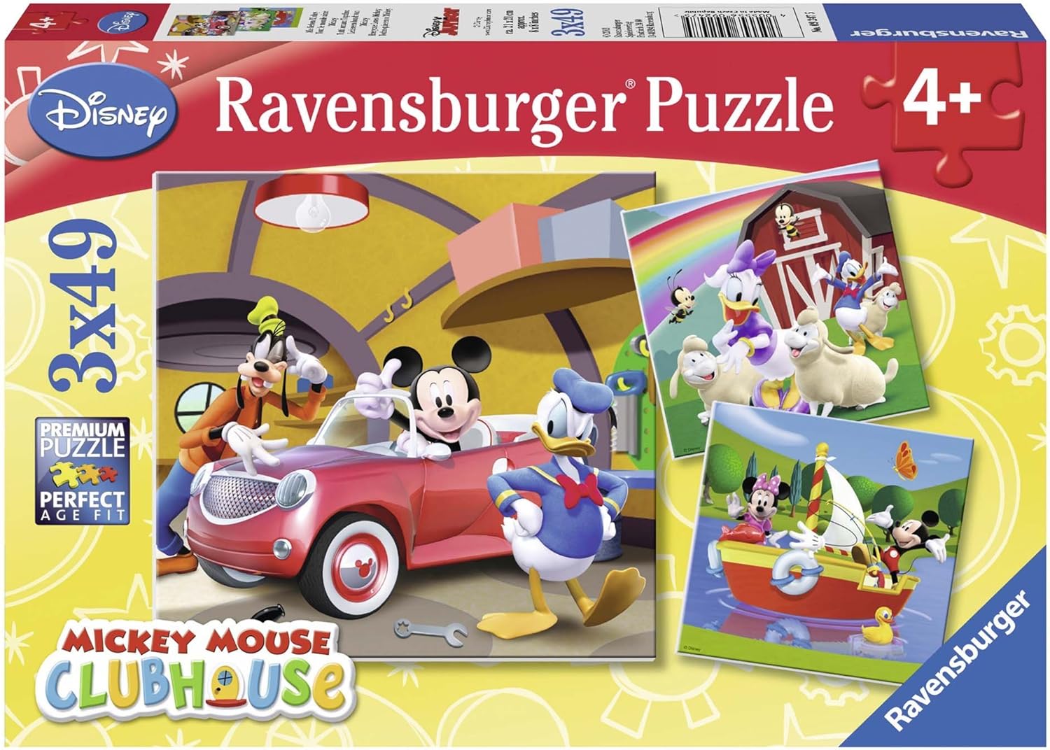 Buy Ravensburger At Mickey Clubhouse 3 X 49 Pcs Puzzle | Yallatoys.com