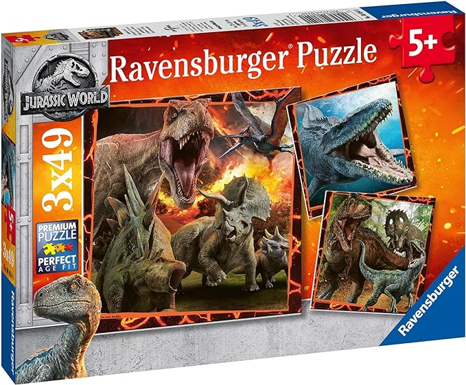 Buy Ravensburger Puzzle 3 in 1 Jurassic World Instinct To Hunt | Yallatoys.com