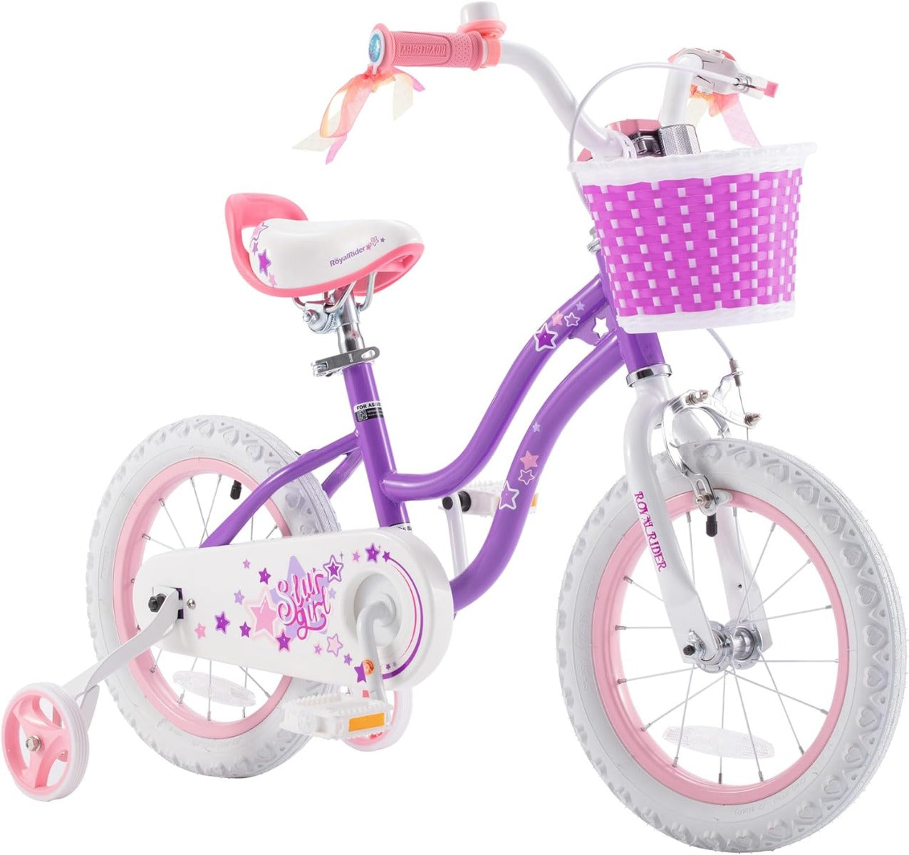 Buy Royalbaby Stargirl 12in Purple Bicycle | Yallatoys.com