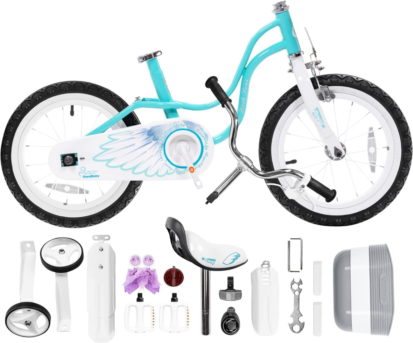 Buy Royalbaby Little Swan 14in Blue Bicycle | Yallatoys.com