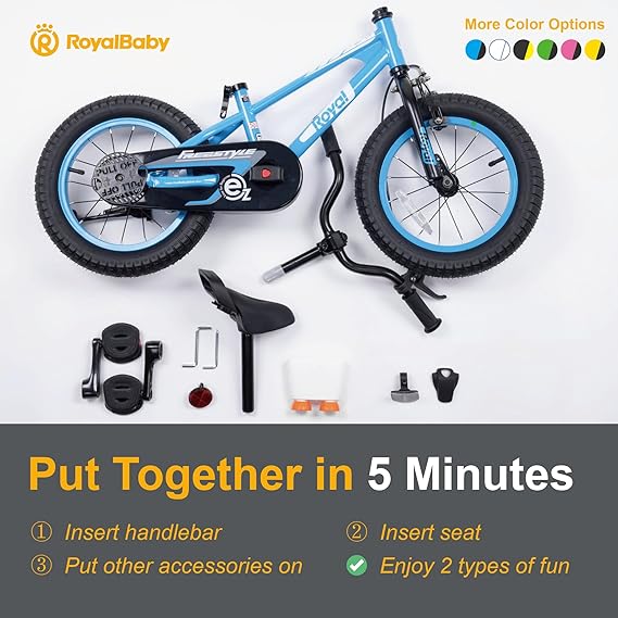 Buy Royal Baby EZ Freestyle Blue 16inch Bicycle | Yallatoys.com