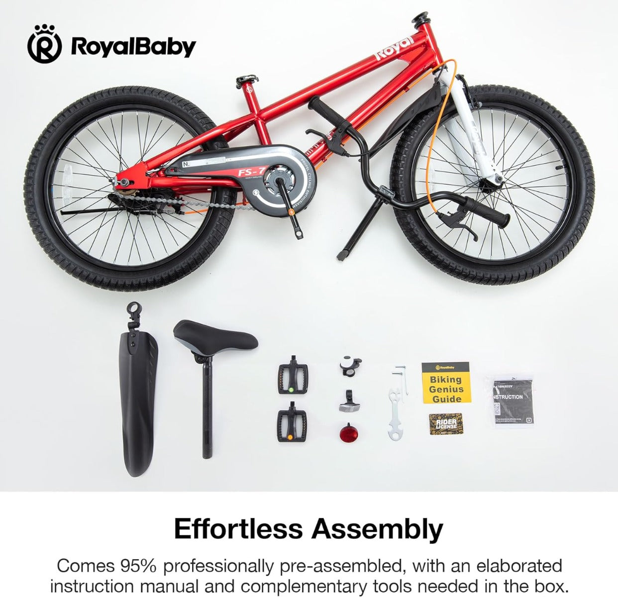 Buy Royalbaby 7th Gen Freestyle 20in Red Bicycle | Yallatoys.com
