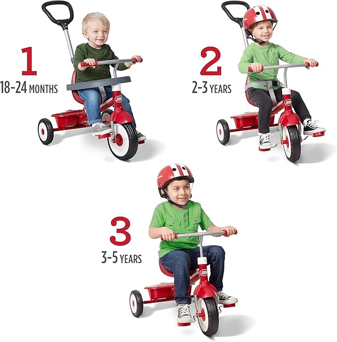 Buy Radio Flyer 3 in 1 Stroll N Trike Red | Yallatoys.com