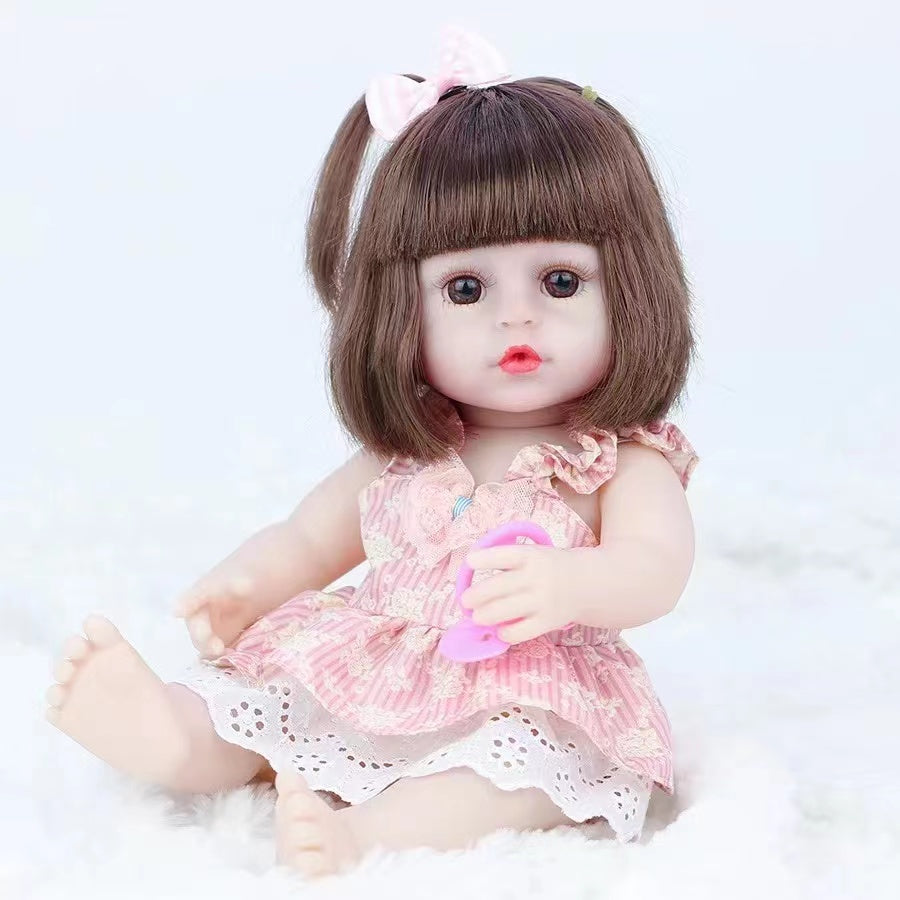 Buy Realistic Doll 15inch Handmade Soft Body Toy Weighted Baby Girl with Pacifier | Yallatoys.com