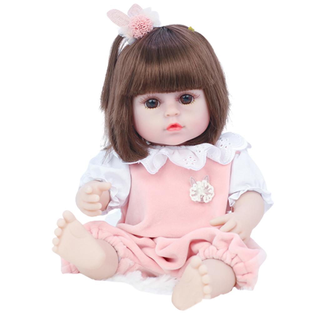 Buy Reborn Doll Life Like Newborn Simulation Cute Baby Dolls with Pink Dress | Yallatoys.com