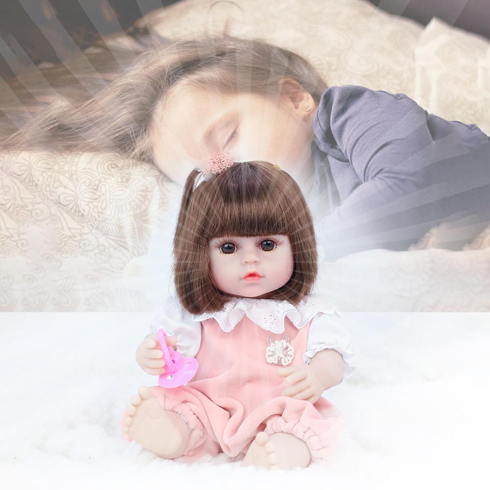 Buy Reborn Doll Life Like Newborn Simulation Cute Baby Dolls with Pink Dress | Yallatoys.com
