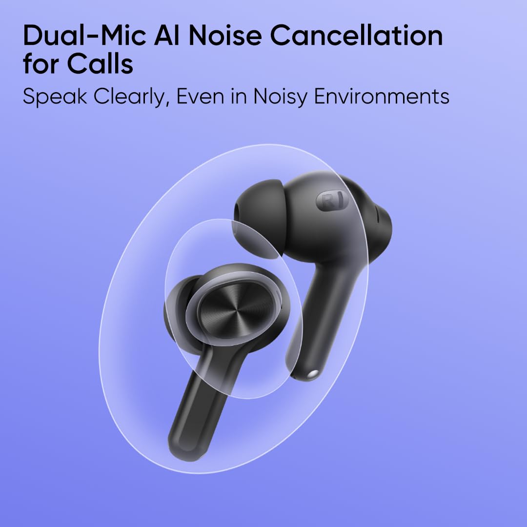 Buy Realme Buds T200 Lite Volt Black | Yallatoys.com