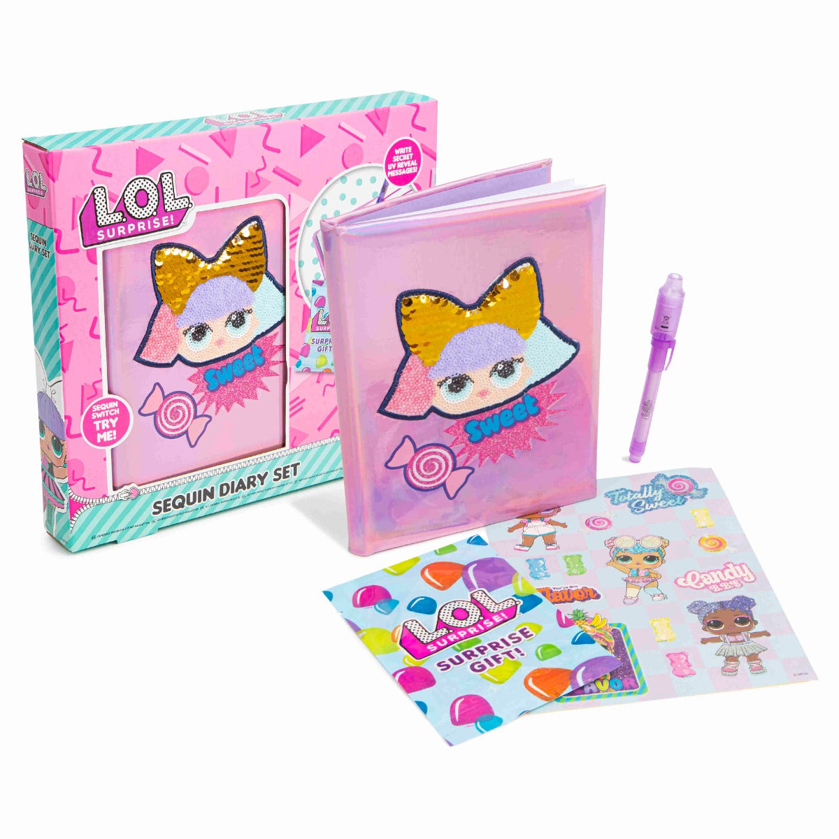Buy LOL Surprise Sequin Diary Set | Yallatoys.com