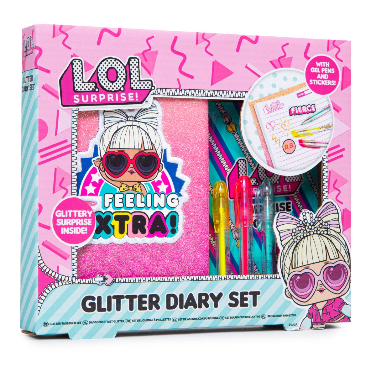 Buy LOL Surprise Mini Glitter Diary Set Mini with Gel Pens | Yallatoys.com