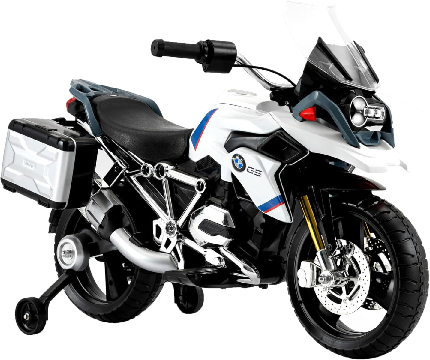 Buy Rollplay BMW R 1200 Gs Adventure Kids 12V Motorcycle Premium White | Yallatoys.com