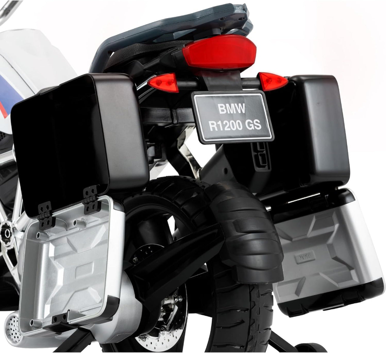 Buy Rollplay BMW R 1200 Gs Adventure Kids 12V Motorcycle Premium White | Yallatoys.com