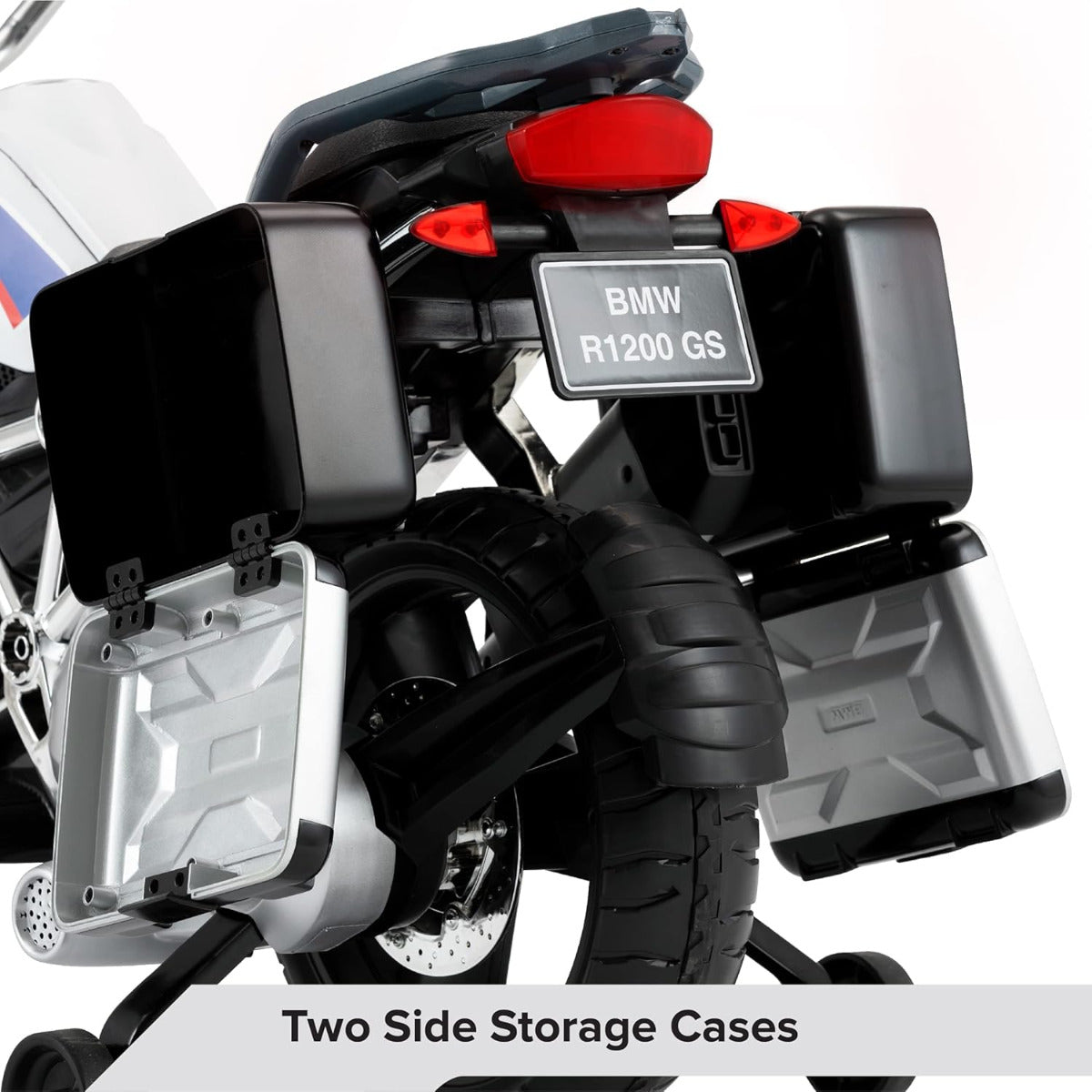 Buy Rollplay BMW R 1200 Gs Adventure Kids 12V Motorcycle Premium White | Yallatoys.com