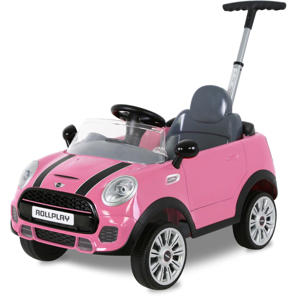 Buy Rollplay Mini Cooper Play Push Car Pink | Yallatoys.com