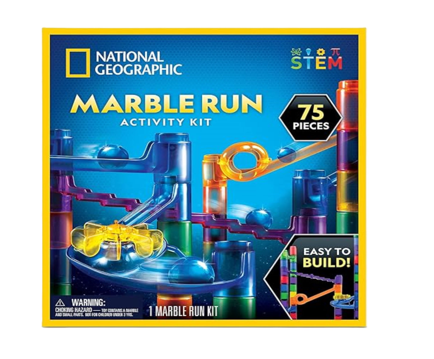 Buy National Geographic Motorized Marble Run Kit 75pcs | Yallatoys.com